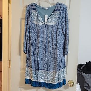 Long sleeve shirt dress